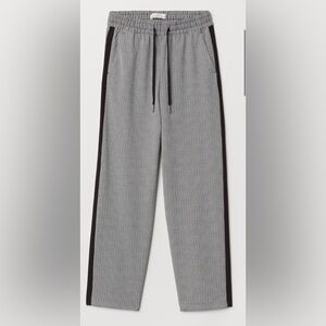 H&M Pull-On Side-Striped Trousers, Houndstooth print. Sz 6 EUC, preppy & cute!